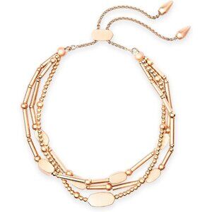 Chantal Beaded Bracelet Rose Gold Women Handmade Fashion Bead Bracelet Jewelry